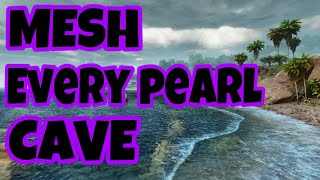 HOW TO MESH EVERY PEARL CAVE ON ARK ASCENDED Ark Survival Ascended [upl. by Sneve]