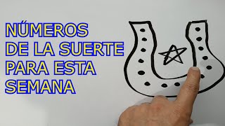 NÚMEROS DE LA SUERTE PARA ESTA SEMANA y para hoy – súper números con las vocales de tu nombre [upl. by Pfaff]