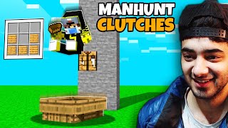 Recreating Epic Manhunt Clutches in Minecraft [upl. by Amleht]