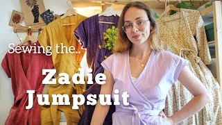 Sewing the Zadie Jumpsuit pattern by Paper Theory  plus the modshacks I made 🌿 [upl. by Goodwin896]