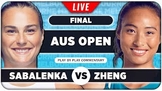 SABALENKA vs ZHENG • Australian Open 2024 Final • LIVE Tennis PlaybyPlay Stream [upl. by Oisacin158]