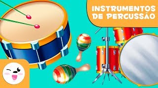 Instrumentos de percussão para crianças  Aprender música [upl. by Cnahc233]