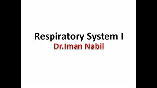 Histology Respiratory System  Part 1 First Year  Dr Iman Nabil [upl. by Wimsatt]