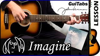 How to play IMAGINE ✌  John Lennon 👓  GUITAR Lesson 🎸  GuiTabs N°157 [upl. by Douty]