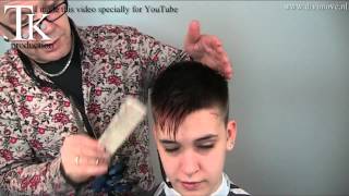 A boys hairstyle with feminine touch for Nina by T K [upl. by Ravilob]