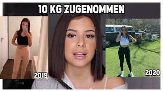 Wie ich 10 kg zugenommen habe  Ohne Shakes  vorher nachher Bilder  Jasmin Azizam [upl. by Cirded]