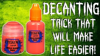 Decant Paint Quick amp Easy With This 1 Simple Trick [upl. by Naed]