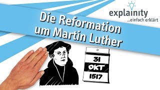 Die Reformation um Martin Luther einfach erklärt explainity® Erklärvideo [upl. by Ydur]