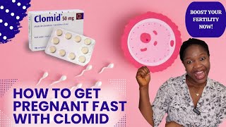 How to get pregnant fast with clomid  Boost your fertility now [upl. by Asirrac]