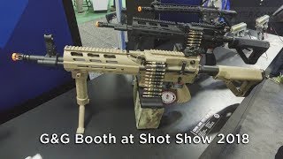 Shot Show 2018 at GampG Airsoft Booth  New and Future Product Showcase [upl. by Yrome]