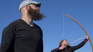 Medieval Blacksmith Forging Medieval Arrowheads  130lb Warbow Archery with W Sherman amp J Fenwick [upl. by Gardiner]