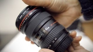 Canon 1740mm f4 USM L lens review with samples full frame and APSC [upl. by Yl]