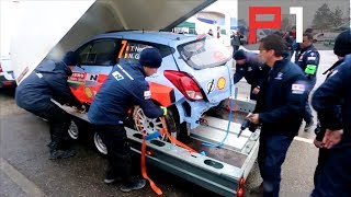 Thierry Neuville crashes at Rallye MonteCarlo 2014 [upl. by Adekahs]