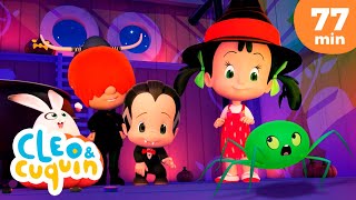 Halloween Itsy Bitsy Spider 🎃🕷️ and more Nursery Rhymes by Cleo and Cuquin  Children Songs [upl. by Bank]