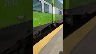 A Bombardier Alstom arriving at Downsview Park GO Station [upl. by Berte]