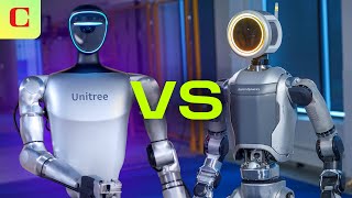 Unitree G1 vs Boston Dynamics Atlas Hypermobility in Humanoid Robots [upl. by Laehcimaj]