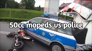 50cc Mopeds VS Police Chase Getaway [upl. by Nyllewell]