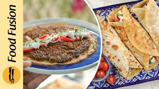 Turkish Lahmacun Recipe by Food Fusion [upl. by Robbyn620]