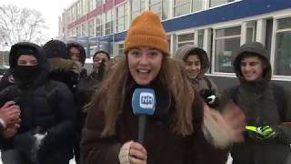 Sneeuwpret Uithoorn  NH Nieuws [upl. by Laure722]