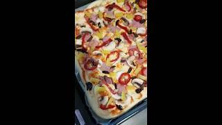 Pizza de casa cu blat facut la masina de paine [upl. by Yenahpets]