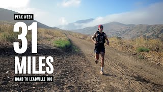 ROAD TO LEADVILLE 100  PEAK WEEK 31 MILE TRAIL RUN [upl. by Nnaaihtnyc328]