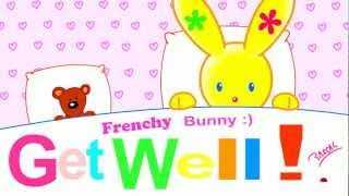 Bon retablissement  carte  Frenchy bunny  in French [upl. by Harimas]