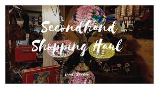 Secondhand shopping haul  Lund Sweden 🛍🇸🇪 [upl. by Oriana]