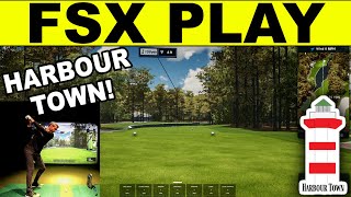 FORESIGHT SPORTS FSX PLAY NEW HARBOUR TOWN GOLF LINKS with GCQUAD [upl. by Terb924]