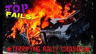 TERRIFYING RALLY CRASHES Top 25 Rally Car Crashes  Amazing Rally Fails ☠️ [upl. by Flemming]