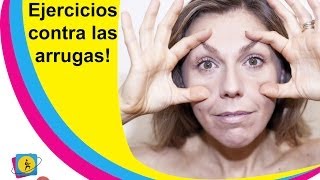 GIMNASIA FACIAL 2  Ejercicios antiarrugas para contorno de ojos [upl. by Anirad]