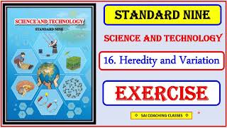 Heredity and variation  Exercise  Question answer  chapter 16  class 9th science  std9th [upl. by Oitaroh]