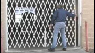 Folding Security Gates Scissor Gate 8007639020 [upl. by Avert]