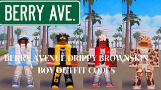 Drippy Brownskin Boy Outfit CodesBERRY AVENUE [upl. by Yebba]