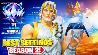 UPDATED Best Controller Settings for Fortnite Chapter 5 Season 2 PS5PS4XBOXPC [upl. by Onabru484]