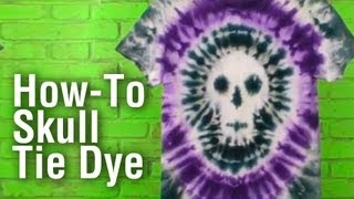 HowTo Make a Tie Dye Skull Shirt [upl. by Ahearn]