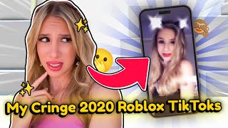 Reacting to my DELETED 2020 CRINGE ROBLOX TIKTOKS [upl. by Eniamaj]