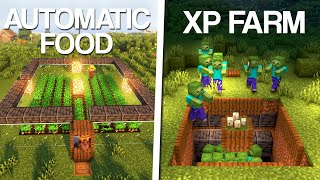 Minecraft 3 Must Have Starter Farms 2 [upl. by Pammi]