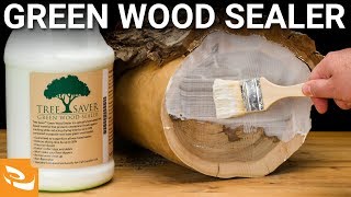 Tree Saver Green Wood Sealer Woodturning Howto [upl. by Sixla]