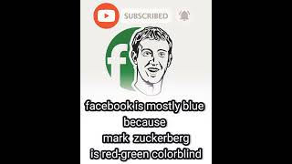 mark zuckerberg is redgreen colorblind shorts [upl. by Lyred]