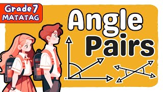 ANGLE PAIRS  FIRST QUARTER GRADE 7 MATATAG TAGALOG MATH TUTORIAL [upl. by Ardnoel]