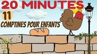 11 comptines pour enfants 20 minutes chantées par Sidney et Richard [upl. by Ehling]