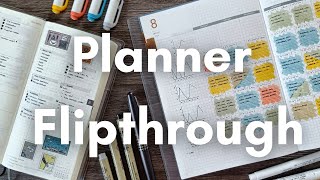 August Planner and Journal Flipthrough  Hobonichi and Take a Note [upl. by Hsirap]