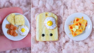 5 Miniature Polymer Clay Breakfast Foods  DIYCrafts Tutorial Compilation [upl. by Monica]