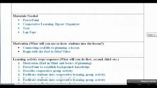 Lesson Plan With Examples Video [upl. by Gifferd538]