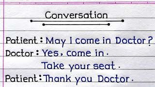 Conversation Between Doctor And Patient  Daily English Conversation  English Conversation [upl. by Geldens]