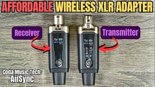 AFFORDABLE WIRELESS XLR Adapter  Coda Music Tech quotAir Syncquot Review [upl. by Lolly]