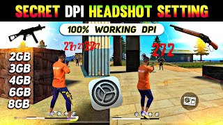 Secret DPI Setting To Get 99 Headshot Rate 😱  Best DPI For Ump M1887 amp Desert Eagle  Best DPI [upl. by Aleda]