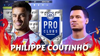 FIFA 22 Philippe Coutinho Pro Clubs Creation [upl. by Wehttan]