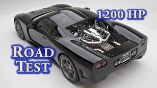 NRE Drives 1200 HP Factory Five GTM Street Test 427CI LSX Nelson Racing Engines Mirror Turbo [upl. by Esinel]