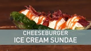 Cheeseburger Ice Cream Sundae Recipe with Crazy Toppings [upl. by Einberger]